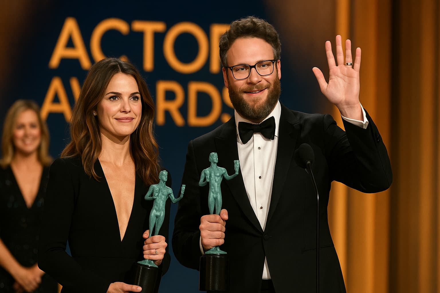 Keri Russell, Seth Rogen Among Winners at 2026 Actor Awards Ceremony