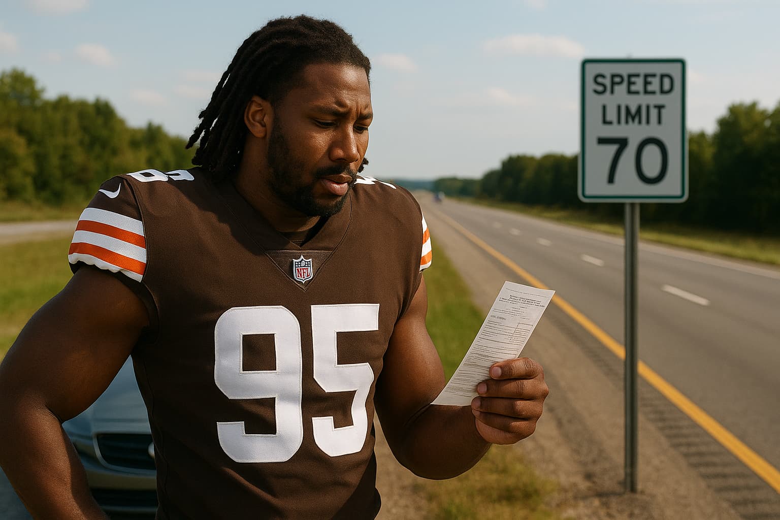 Cleveland Browns Star Myles Garrett Cited for Speeding on Ohio Highway